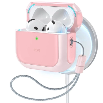 Etui ESR Orbit HaloLock MagSafe do AirPods 4 Różowe
