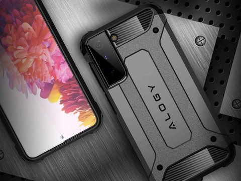 Alogy Hard Armor Hülle für Samsung Galaxy S21 Plus grau