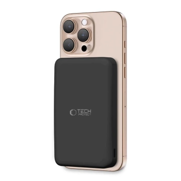 Powerbank Tech-Protect PB24 LifeMag Qi2 MagSafe 10000mAh Czarny