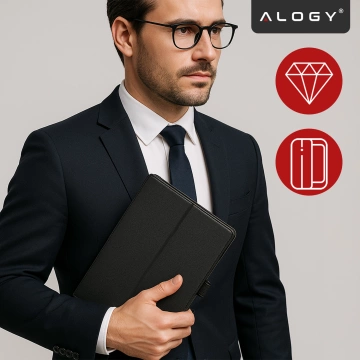 Hülle für Lenovo Tab M11 10,95" TB330FU/TB330XU/TB331FC Stand Cover Tablet Flip Cover Case Alogy Schwarz