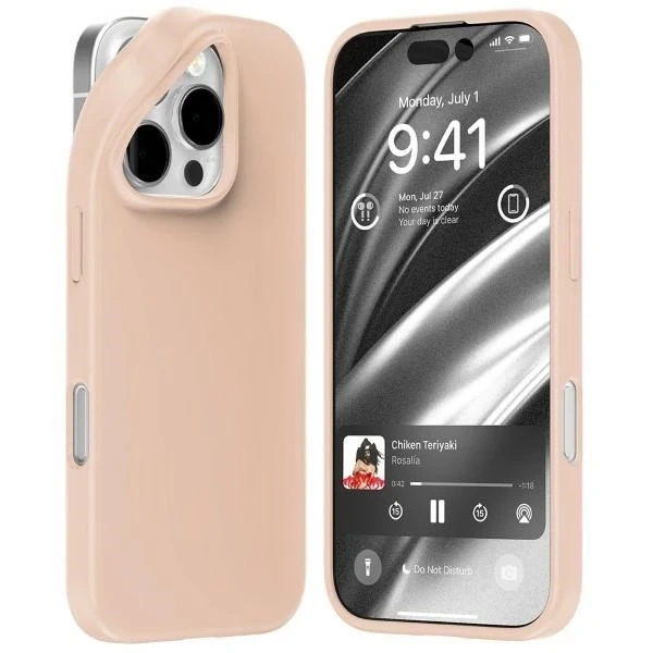 Mercury Soft Case für iPhone 16 Pro 6,3" Sandrosa