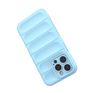Magic Shield Case Hülle für iPhone 13 Pro Max flexible Panzerhülle hellblau