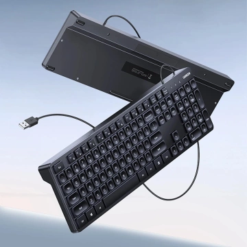 Ugreen KU004 90875 Kabelgebundene Tastatur 1,5 m für Windows / MacOS – Schwarz