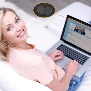 Zaślepka na kamerę hofi slim pro+ webcam cover black