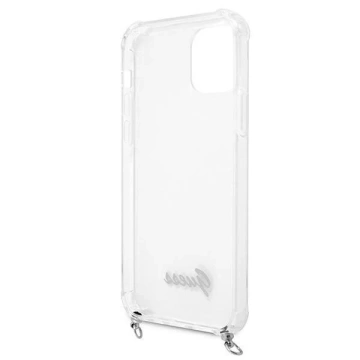 Guess GUHCP12MKC4GSSI iPhone 12/12 Pro 6,1" Transparente Hardcase 4G Silver Chain