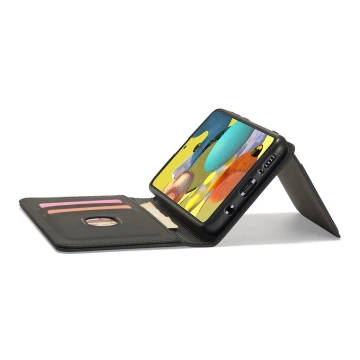 Magnetkartenhülle Hülle für Samsung Galaxy A13 5G Tasche Geldbörse Kartenhalter Schwarz