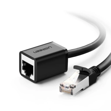 UGREEN Ethernet-Verlängerungskabel RJ45 Cat 6 FTP 1000 Mbit/s 3 m schwarz (NW112 11282)