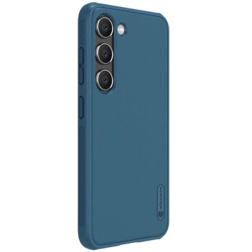 Etui Nillkin Super Frosted Shield Pro etui do Samsung Galaxy S23+ pancerny pokrowiec + podstawka na telefon niebieskie