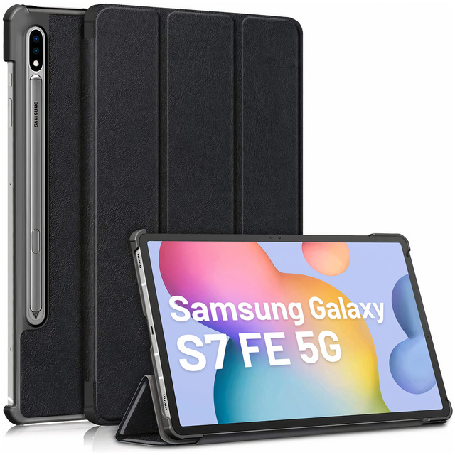 Etui z klapką Alogy Book Cover do Galaxy Tab S7 FE 5G 12.4 T730/T736B Czarny
