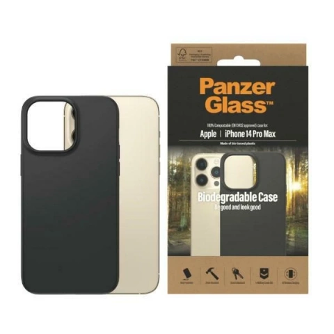 Etui PanzerGlass Biodegradable Case für iPhone 14 Pro Max 6,7" czarny/black 0420