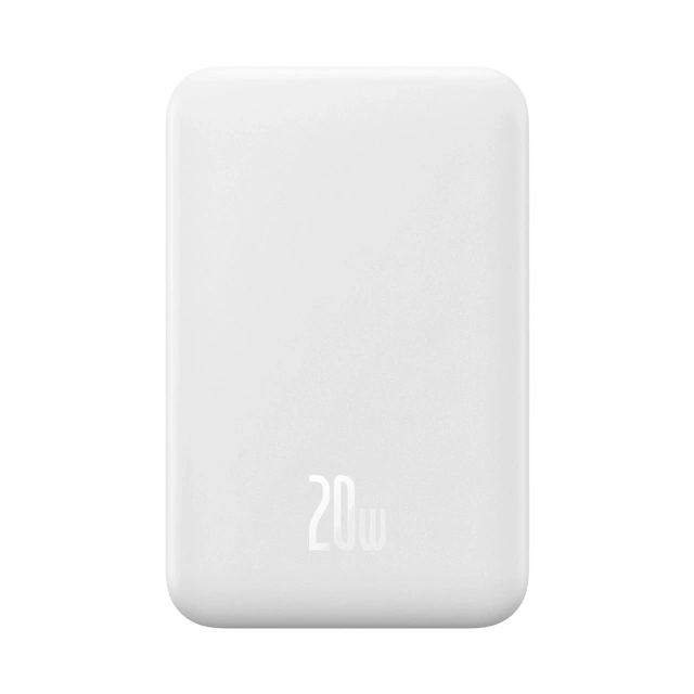 Powerbank Baseus Magnetic Mini 20000 mAh 20W Biały + Kabel USB-C