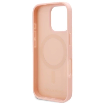 Karl Lagerfeld Hülle für iPhone 16 Pro 6,3" Pink Magsafe Hardcase Hot Stamp