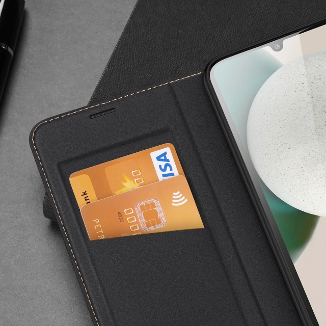 Dux Ducis Skin X2 etui Samsung Galaxy A34 5G pokrowiec z klapką portfel podstawka czarne