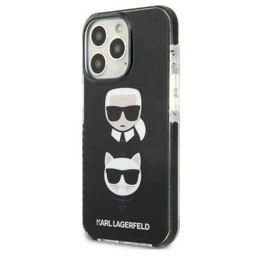 Etui ochronne na telefon Karl Lagerfeld KLHCP13LTPE2TK do Apple iPhone 13 Pro / 13 6,1" hardcase czarny/black Karl&Choupette Head
