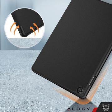 Tablet-Hülle für Lenovo Tab M10 3gen 3 GEN 10.1 2022 TB328FU TB328XU Gehäuse Case Alogy Book Cover Schwarz Glas