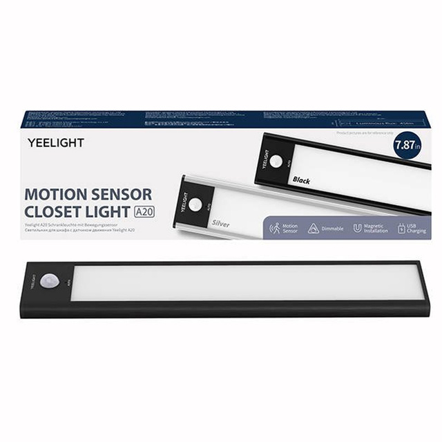 Lampka do szafy z czujnikiem ruchu Yeelight Closet Light 20cm (Czarny)