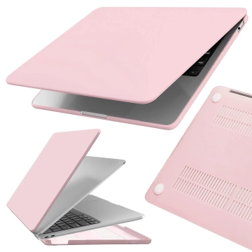 Schutzhülle für Apple MacBook Air 13" / 13,3" (2018–2021) (M1 A2337/A2179/A1932) – Flexible, matte Schutzhülle, leicht und robust – Alogy AirGuard™ Pink