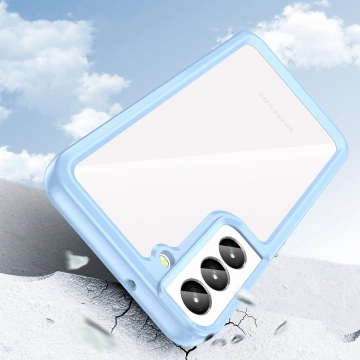 Handyschutzhülle Outer Space Case für Samsung Galaxy S23 Plus Hülle mit flexiblem Rahmen blau