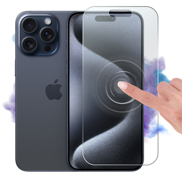 Hybridglas für Apple iPhone 15 Pro Max, Alogy Flexi Glass 9H Flachbildschirm