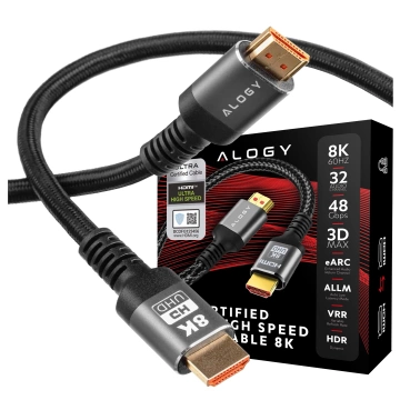 Alogy 8K 60Hz 48GBps 3m HDMI 2.1 Kabel Schwarz