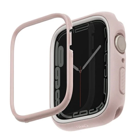 Etui ochronne UNIQ Moduo do Apple Watch Series 4/5/6/7/8/SE 44/45mm różowy-biały/blush-white