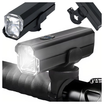 Alogy P12 Fahrradlicht schwarz Fahrradlicht vorne LED-Frontlicht Fahrradbeleuchtung wasserdicht IPX5