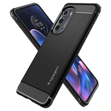Etui Spigen Rugged Armor für Motorola Edge 2022 Mattschwarz