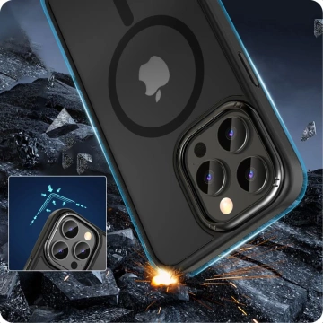 Etui Magmat „2“ Magsafe für Apple iPhone 15 Pro Max Mattschwarz