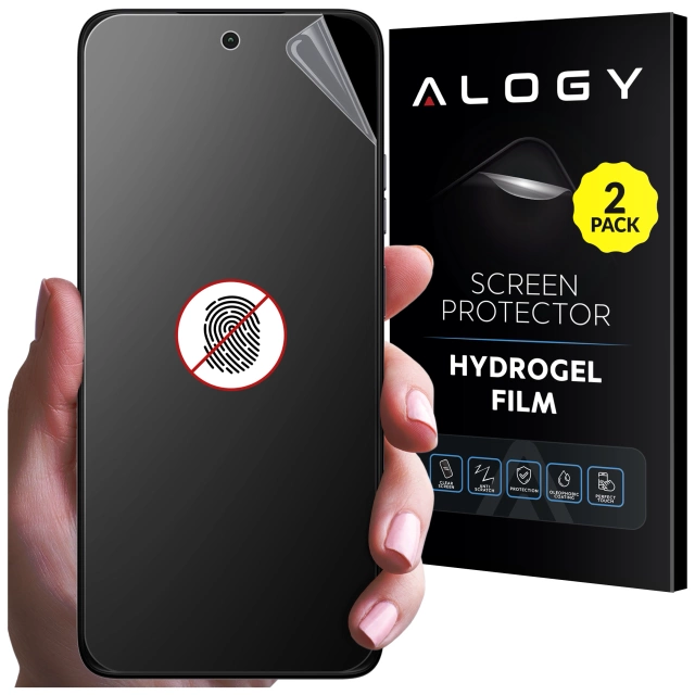 2x Folia "MATOWA" do Motorola Moto G35 5G Hydrożelowa Alogy HydroSkin Matte Pro™ na ekran do etui "BEZ ODCISKU PALCÓW"