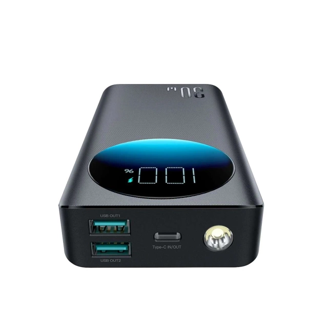 Powerbank Joyroom JR-PBF03 30000mAh PD 30W USB-C Kabel (0,25m) - schwarz