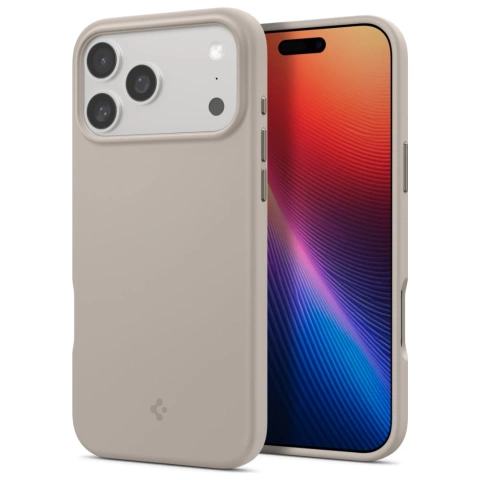 Etui Spigen Silicone Fit Mag MagSafe do iPhone 17 Pro Stone