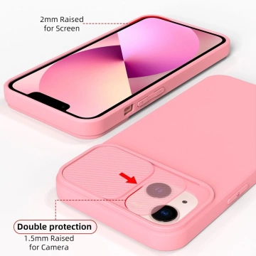 SLIDE-Hülle für IPHONE 13 Pro Max hellrosa