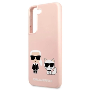 Karl Lagerfeld KLHCS22MSSKCI S22 S906 Hardcase hellrosa / hellrosa Silikon Ikonik Karl