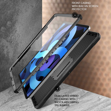 Etui Supcase Unicorn Beetle Pro für Apple iPad Air 4 2020 / 5 2022 Schwarz