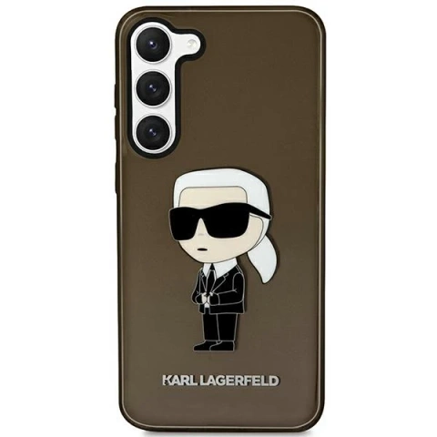 Handyschutzhülle Karl Lagerfeld KLHCS23MHNIKTCK für Samsung Galaxy S23 Plus S916 schwarz/schwarz Hardcase Ikonik Karl Lagerfeld