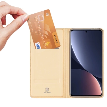 Dux Ducis Skin Pro Holster Cover Flip-Cover für Xiaomi 12 Pro gold