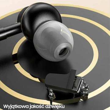 USAMS Stereo Kopfhörer EP-43 Metall USB-C dunkelgrün/dunkelgrün HSEP4302