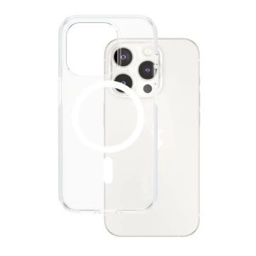 iPhone 15 Pro CARE by PanzerGlass Urban Combat Case MagSafe Clear mit weißen Magneten