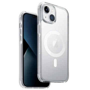 UNIQ Combat Case für iPhone 14 Plus 6.7" Magclick Charging transparent/taubensatiniert klar