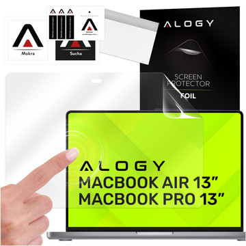 Folia ochronna Matowa na ekran do MacBook Pro 13, Air 13 M1 Alogy Screen Protect Film z filtrem Anti Blue