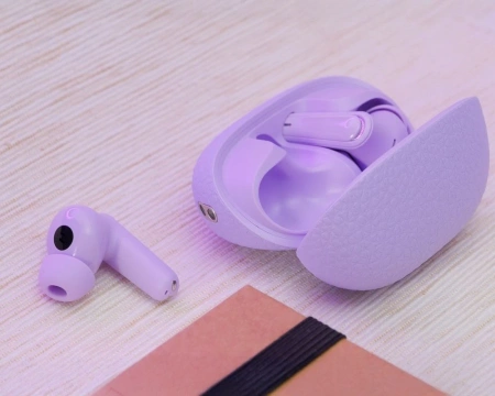 HOCO TWS EQ23 Kabellose Bluetooth-Kopfhörer mit Ladehülle, Lila