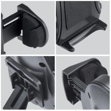 Uchwyt samochodowy Forcell Oval 2w1 Ramię 17 cm Szyba/Kratka Zaciskowy