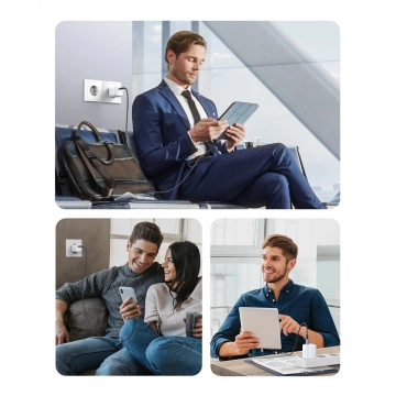 Ugreen Nexode mini GaN 20W USB-C PD 3.0 / QC 4.0 Netzwerkladegerät – Weiß