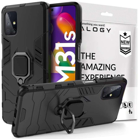 Etui Alogy Stand Ring Armor do Samsung Galaxy M31s czarne