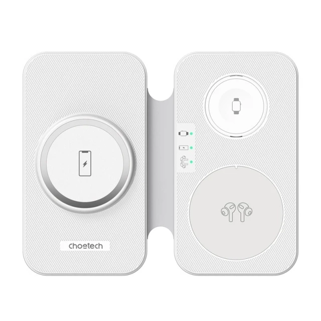 Ładowarka 3w1 Choetech T616-F Biała do iPhone Watch AirPods