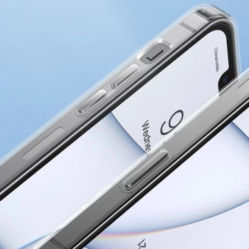 Baseus Mattglas Case Cover für iPhone 13 Pro Max Hardcover mit Gelrahmen transparent (arws000802)