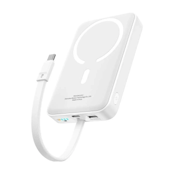 Baseus Mini 10000 mAh 30 W magnetische Powerbank, Weiß – Bayern Edition