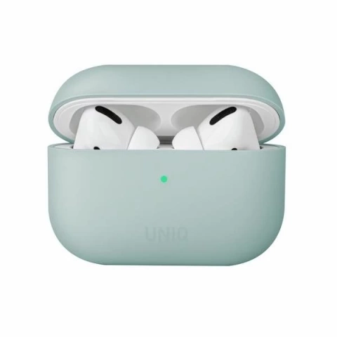 UNIQ Hülle Lino AirPods Pro Silikon mint / mintgrün