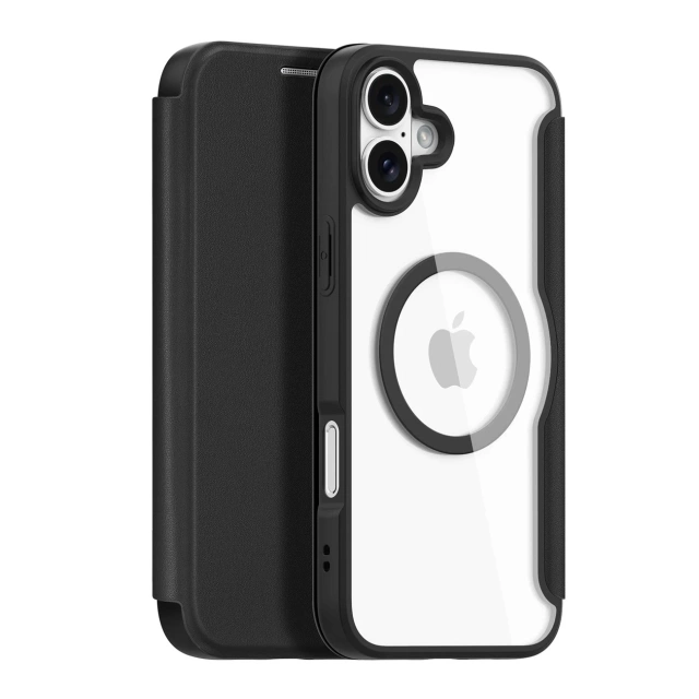 Etui do iPhone 16 Dux Ducis Skin X Pro MagSafe Klapka Czarne