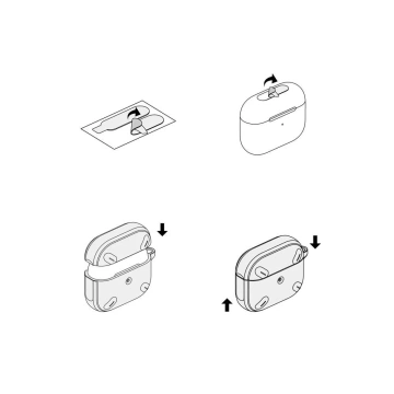 Ringke Onyx Apple Schutzhülle für Apple AirPods Pro 1/2 Warm Grey